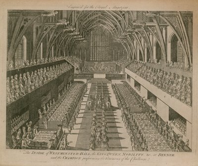 El interior de Westminster Hall de English School