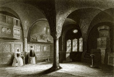 El interior de la Capilla de Wartburg de English School