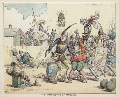 La introducción de la artillería de English School