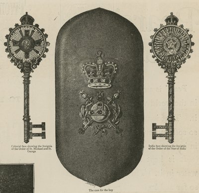 La llave utilizada por la Reina en la inauguración del Instituto Imperial de English School