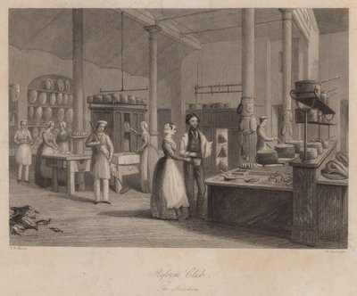 La cocina del Reform Club, Londres de English School