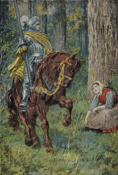 El caballero (litografía en color) de English School