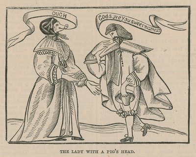 La dama con cabeza de cerdo de English School