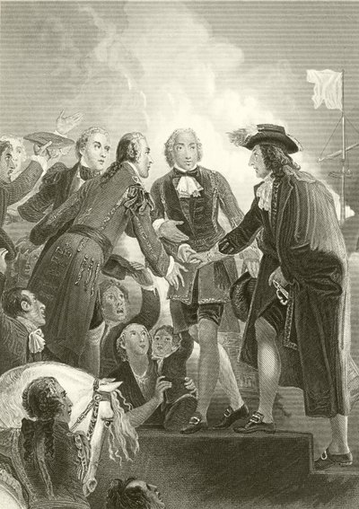 El desembarco de Guillermo III en Torbay de English School