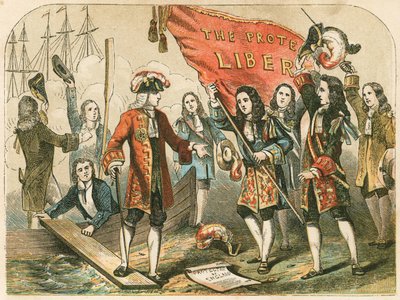 El desembarco de Guillermo de Orange de English School