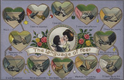 El lenguaje de los pies, coqueteando jugando al pie de English School
