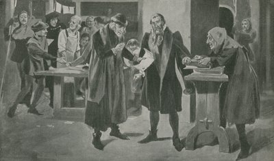 La última tribulación de Gutenberg, el impresor, al borde de la victoria de English School