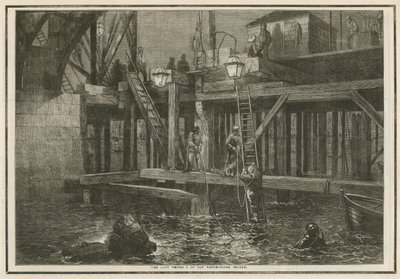 Los últimos vestigios del viejo Puente de Westminster de English School