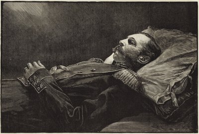El difunto Emperador Alejandro II de Rusia después de la muerte de English School