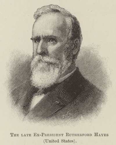 El difunto ex-presidente Rutherford Hayes, Estados Unidos de English School
