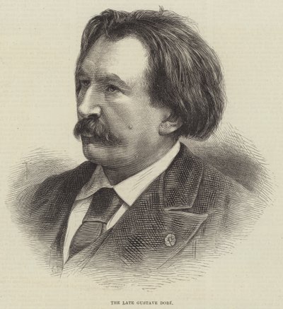 El difunto Gustave Doré (grabado) de English School