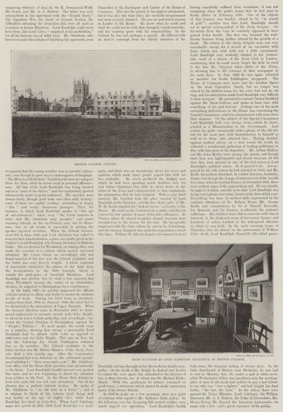 El difunto Lord Randolph Churchill de English School
