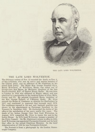 El difunto Lord Wolverton de English School
