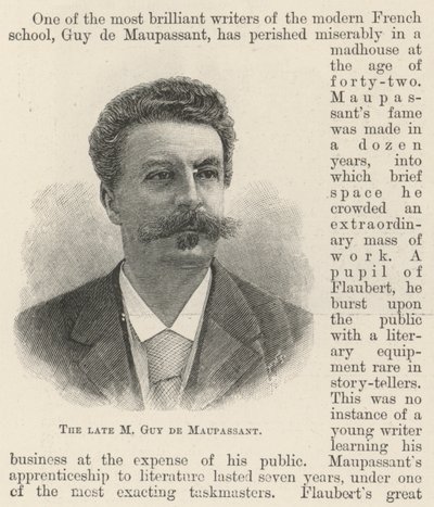 El difunto M Guy de Maupassant de English School