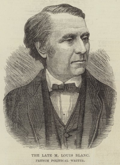 El difunto Sr. Louis Blanc, Escritor Político Francés de English School