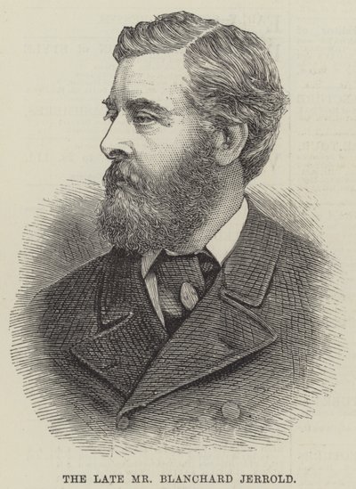 El difunto Sr. Blanchard Jerrold (grabado) de English School