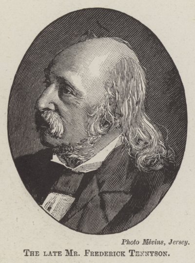 El difunto Sr. Frederick Tennyson (grabado) de English School