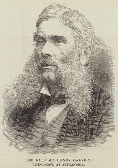 El difunto Sr. Henry Calvert, Vicecónsul en Alejandría de English School
