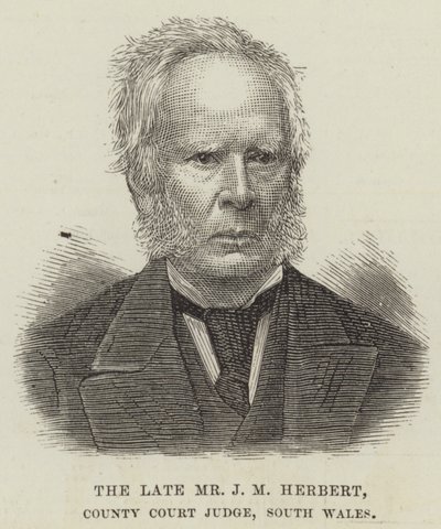 El difunto Sr. J M Herbert, Juez del Tribunal del Condado, Gales del Sur de English School