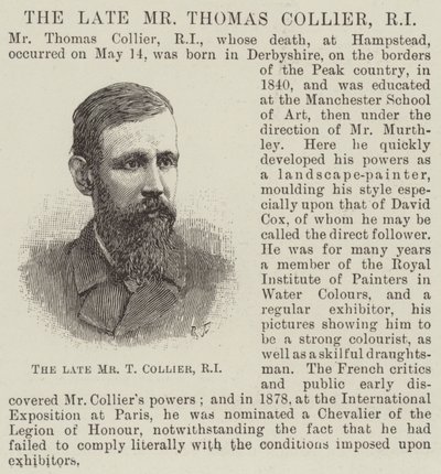 El difunto Sr. Thomas Collier, RI de English School