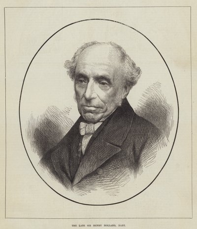 El difunto Sir Henry Holland, baronet de English School