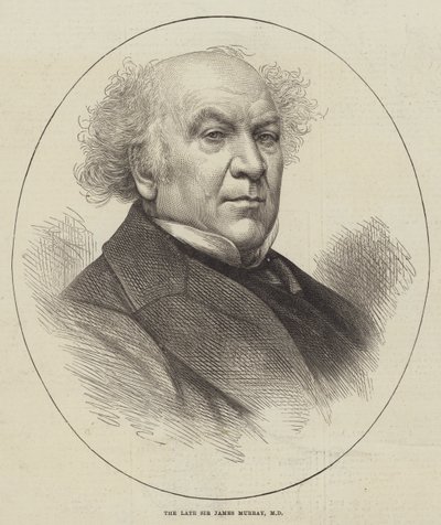 El difunto Sir James Murray, MD (grabado) de English School