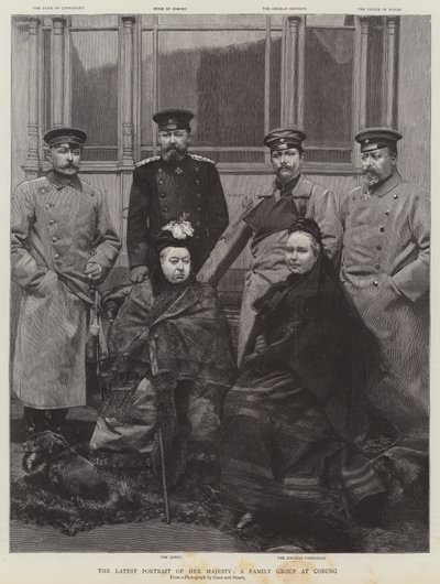 El último retrato de Su Majestad, un grupo familiar en Coburg de English School