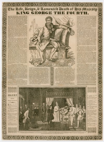 La vida, el reinado y la lamentada muerte de Su Majestad, el Rey Jorge IV de English School