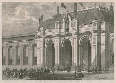 La entrada principal de la Exposición Internacional de 1862 de English School