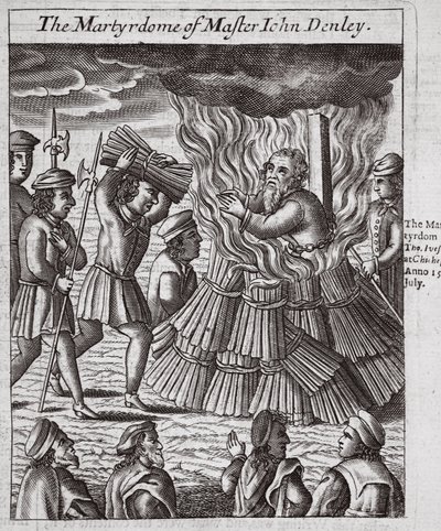 El martirio de maese John Denley, ilustración de 