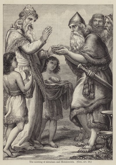 El encuentro de Abraham y Melquisedec, Génesis XIV de English School