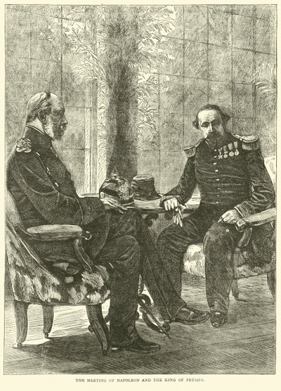El encuentro de Napoleón y el Rey de Prusia, septiembre 1870 de English School