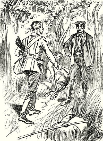 El encuentro de Stanley y Livingstone (litografía) de English School