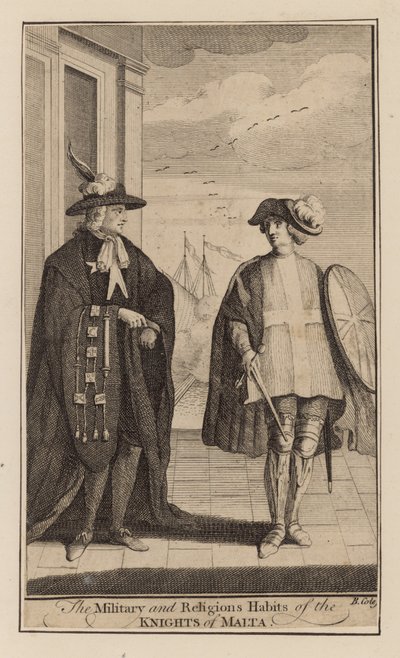 Los hábitos militares y religiosos de los Caballeros de Malta de English School