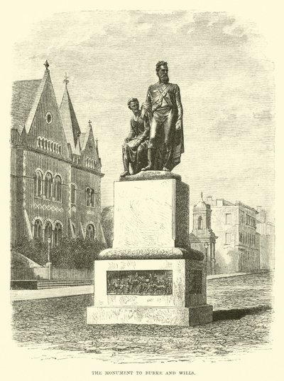 El monumento a Burke y Wills de English School