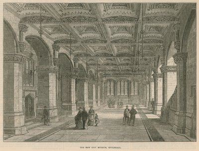 El nuevo Museo de la Ciudad, Guildhall, Londres de English School