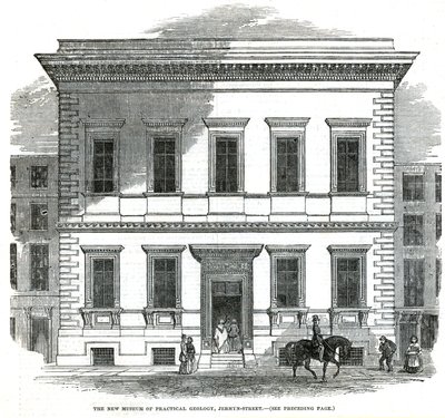 El nuevo Museo de Geología Práctica, Jermyn Street, Londres de English School