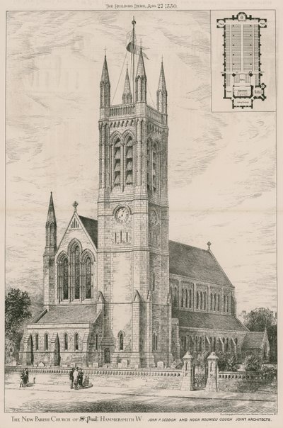 La nueva iglesia parroquial de San Pablo, Hammersmith de English School