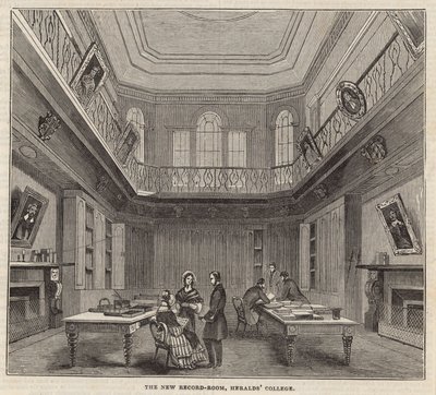 La nueva sala de registros, Colegio de Heraldos de English School