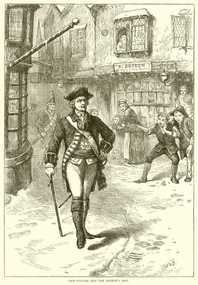 El oficial y el chico del barbero de English School