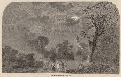 El antiguo Crystal Palace en Hyde Park: sitio del transepto, noreste de English School