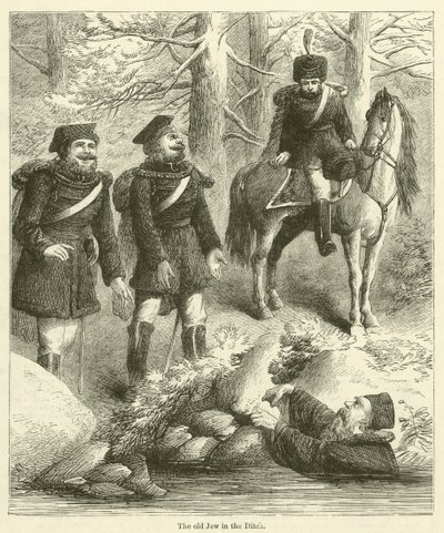El viejo judío en la zanja (grabado) de English School