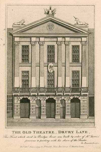 El antiguo Teatro, Drury Lane de English School