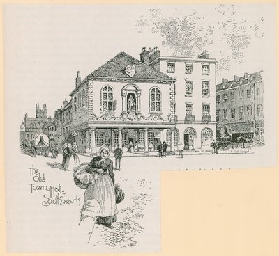 El antiguo Ayuntamiento, Borough High Street, Southwark, Londres de English School