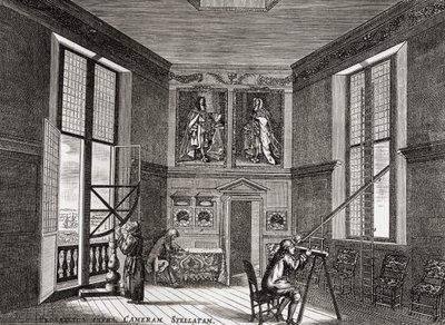 La antigua sala de observación, Greenwich, de A Short History of the English People por J. R. Green, publicado en 1893 de English School