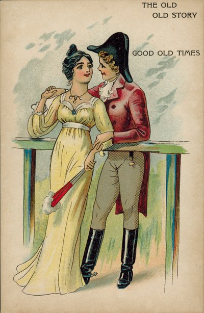 La vieja vieja historia, el amor en tiempos de la Regencia (cromolito) de English School