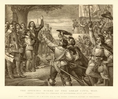 La escena inicial de la Gran Guerra Civil de English School