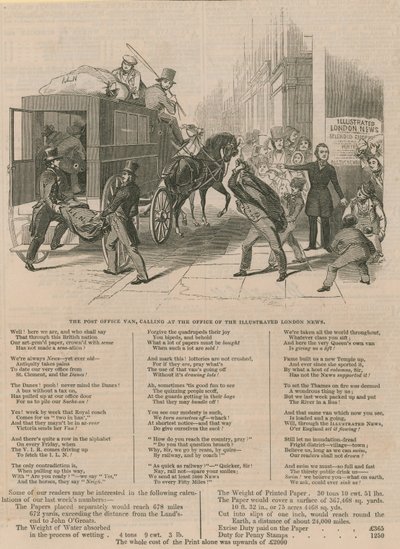 La oficina de correos en la oficina del Illustrated London News de English School