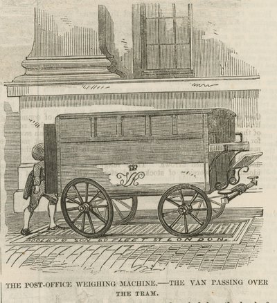 La máquina de pesar de la oficina de correos de English School
