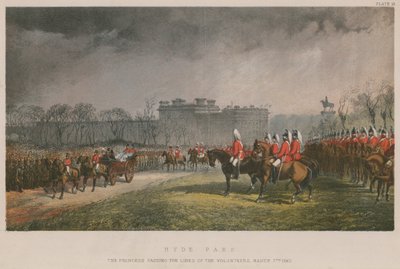 La princesa pasando las líneas de voluntarios, 7 de marzo de 1863 de English School